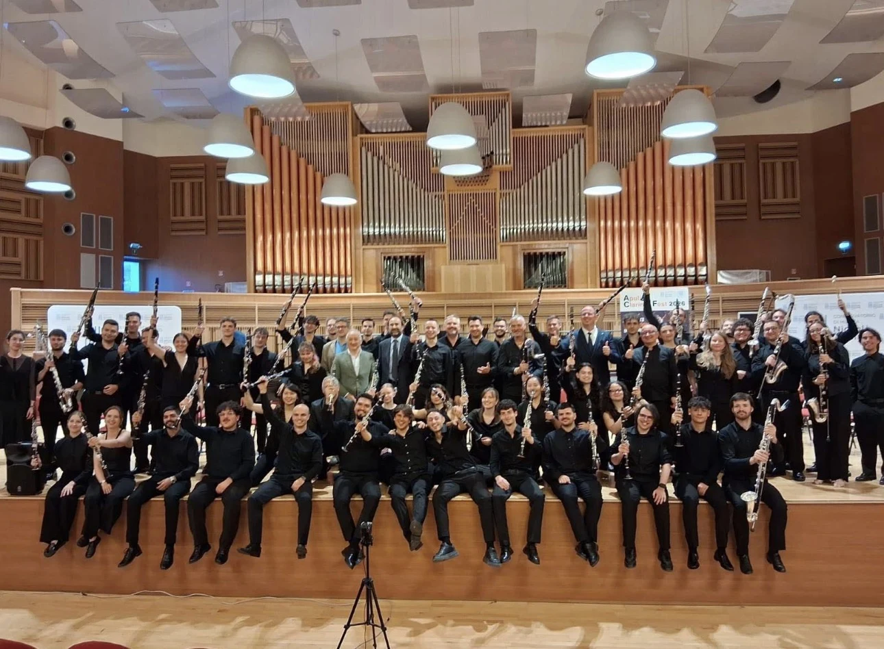 Clarinet ensemble at Conservatorio Niccolo Piccinni in Bari